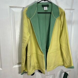 Harve Bernard Sport Wool Viscose Jacket Blazer Size 16 Made In Ukraine New Warm!